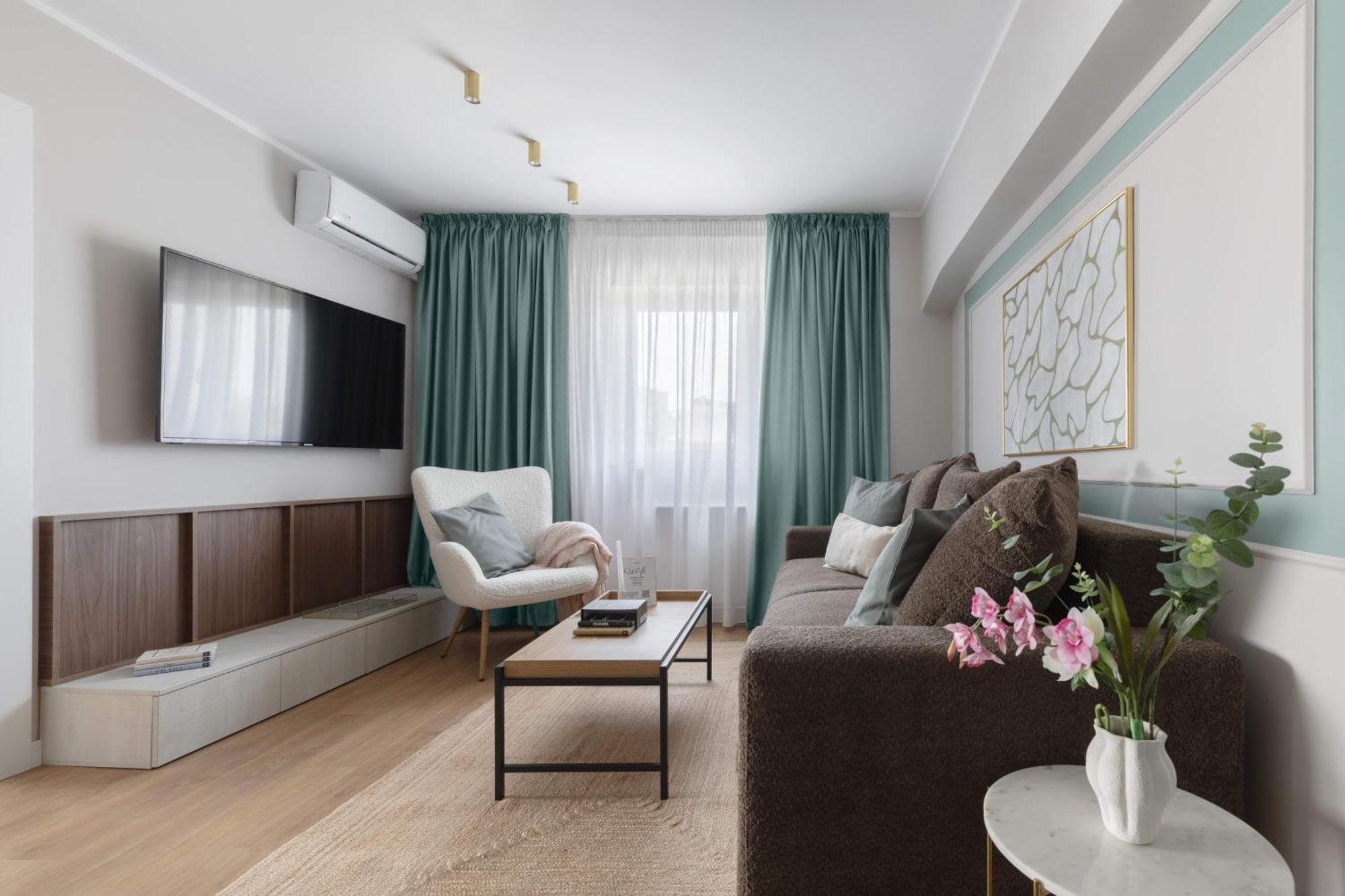 Holt - Sublime Minty Green 1Br On The Park Бухарест Экстерьер фото